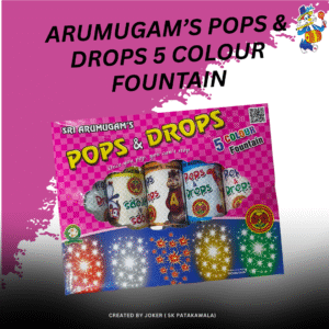 ARUMUGAM’S POPS & DROPS 5 COLOUR FOUNTAIN