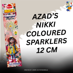AZAD’S NIKKI COLOURED SPARKLERS 12 CM