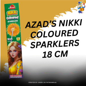 AZAD’S NIKKI COLOURED SPARKLERS 18 CM