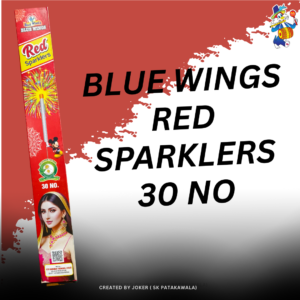 30 CM RED SPARKLERS BLUE WINGS